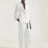 Pantalones de doble pliegue en lana