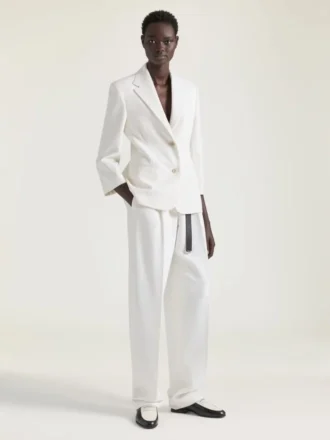 Chaqueta de lana de un solo pecho