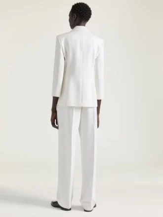 Chaqueta de lana de un solo pecho