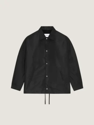Chaqueta de polifaille con costuras de alta costura y parche de Givenchy Paris