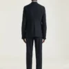 Chaqueta desconstruida de un solo pecho en franela Chaqueta desconstruida de un solo pecho en franela