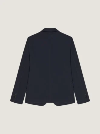 Chaqueta desestructurada de un solo pecho en algodón