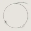 Collar corto Crystal Pearl en metal, cristales y perlas Collar corto Crystal Pearl en metal, cristales y perlas