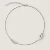 Collar corto Crystal Pearl en metal, cristales y perlas Collar corto Crystal Pearl en metal, cristales y perlas