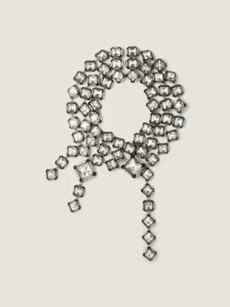 Collar de varias vueltas con cristales deconstruidos