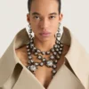 Collar de varias vueltas con cristales deconstruidos