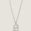 Collar escultural de cristal en metal y cristal Collar escultural de cristal en metal y cristal