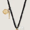 Collar Lucky Charms en seda, metal y esmalte Collar Lucky Charms en seda, metal y esmalte