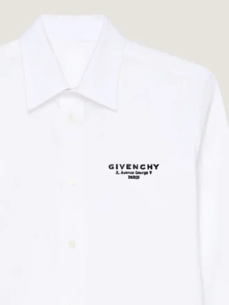 de popelín de algodón con bordado del sello de Givenchy
