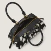 Mini Antigona Bag de forma horizontal en piel con efecto potro y estampado animal