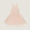 Mini vestido babydoll con volantes de nylon Mini vestido babydoll con volantes de nylon