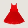 Mini vestido babydoll con volantes de nylon Mini vestido babydoll con volantes de nylon