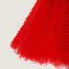 Mini vestido babydoll con volantes de nylon Mini vestido babydoll con volantes de nylon