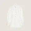 Minivestido Cocoon en denim blanco Minivestido Cocoon en denim blanco