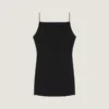 Minivestido con cortes en crepé cady