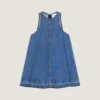 Minivestido de denim azul medio Minivestido de denim azul medio