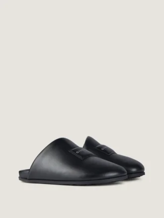 Mules acolchadas en piel napa