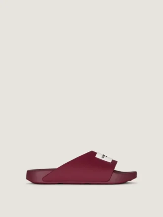 Mules planos Label de goma