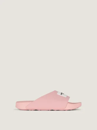 Mules planos Label de goma
