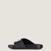 Mules planos Label de goma