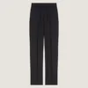 Pantalones ajustados a rayas de lana Pantalones ajustados a rayas de lana