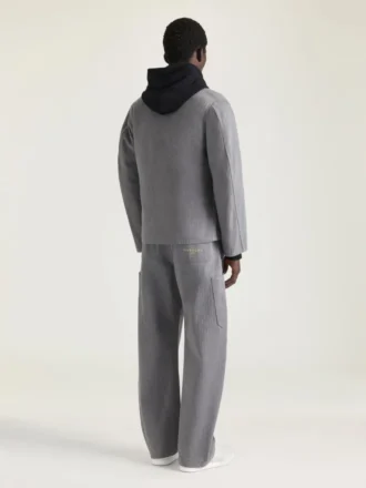 Chaqueta de denim con diseño en espiga y bordado «Givenchy Paris»