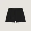 Pantalones cortos plisados de lana Pantalones cortos plisados de lana
