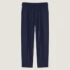 Pantalones de corte holgado en franela Pantalones de corte holgado en franela