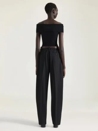 Pantalones de doble pliegue en lana