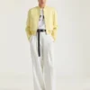 Pantalones de doble pliegue en lana y mohair