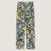 Pantalones de pijama de viscosa con estampado floral
