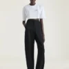 Pantalones entallados Cocoon de lana