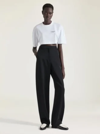 Pantalones entallados Cocoon de lana