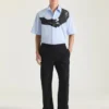 Camisa de popelín con estampado surrealista