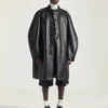 Parka de cuero