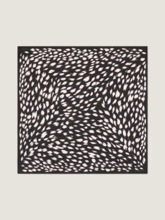 Pañuelo cuadrado de seda con estampado animal