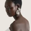 Earcuff Crystal Pearl en metal y perlas Earcuff Crystal Pearl en metal y perlas