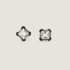 Pendientes Deconstructed Crystals en metal y cristales