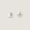 Pendientes Deconstructed Crystals en metal y cristales
