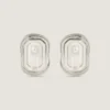 Pendientes esculturales de cristal en metal y cristales Pendientes esculturales de cristal en metal y cristales