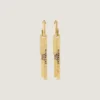 Pendientes Givenchy Tape en metal y esmalte