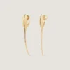 Pendientes Maple Seed en metal