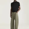 Polo de algodón con detalles de grosgrain