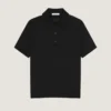 Polo de algodón con detalles de grosgrain