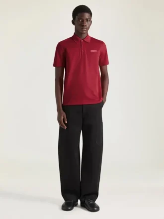 Polo de algodón con grosgrain de Givenchy Paris