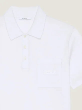 Polo de algodón con parche de Givenchy