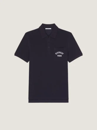 Polo de algodón piqué con bordado Givenchy Paris