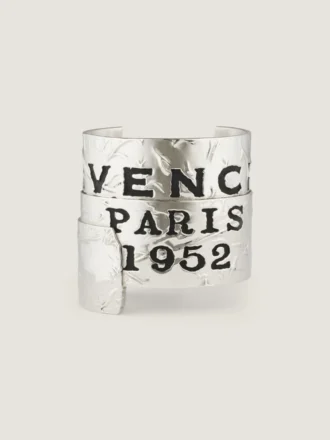 Pulsera tipo brazalete «Tape» de Givenchy en metal y esmalte