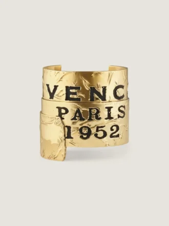 Pulsera tipo brazalete «Tape» de Givenchy en metal y esmalte