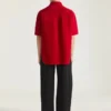 Sobrecamiseta con costuras de alta costura en gamuza